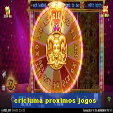 criciuma proximos jogos